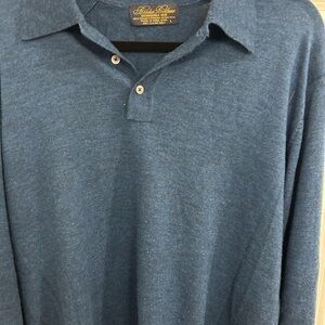 Brooks Brothers 100% Merino Wool Blue  Sweater
